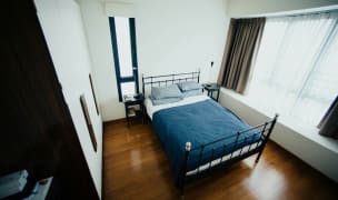 a student dorm bedroom