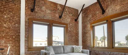 Blueground apartment living room in Los Angeles