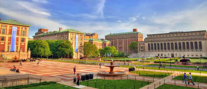 blueprint blueground Columbia Off Campus Housing Off Campus Housing NYU apartments near NYU campus with water fountain in middle of courtyard