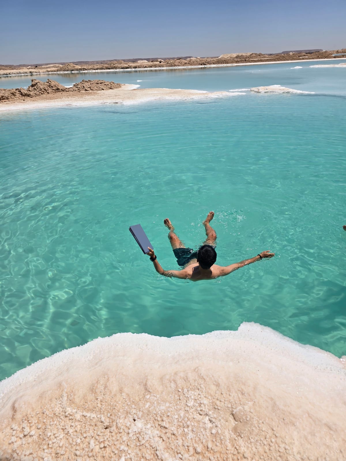 Floating in the Salt Lake