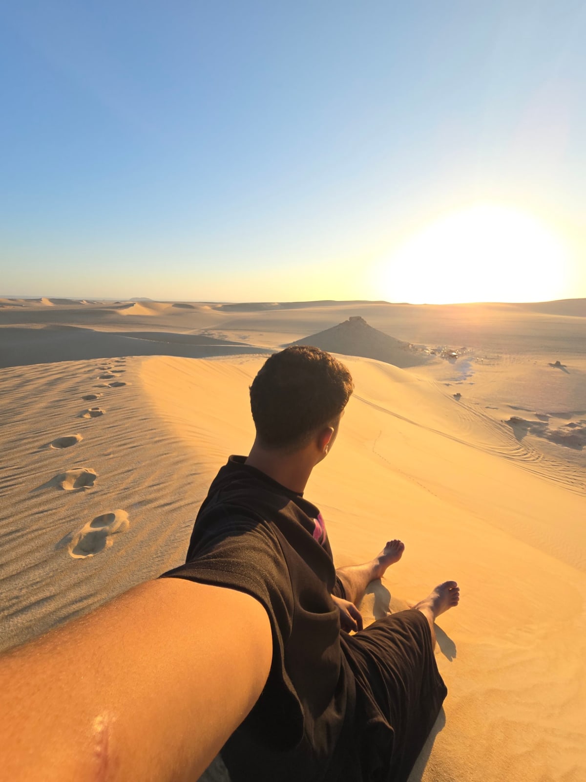 Sunset Over the Sand Sea