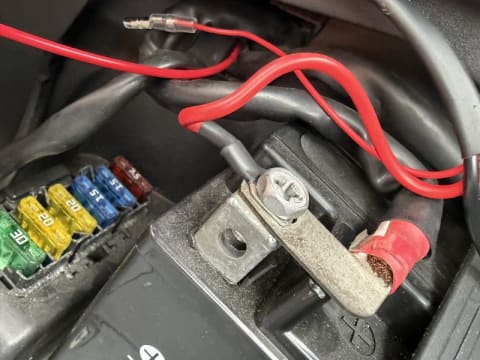 バッテリー部配線 バッテリー部配線