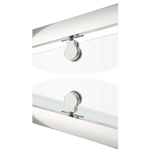 Aquavive pivot door set (top and bottom) pivot hinges chrome 