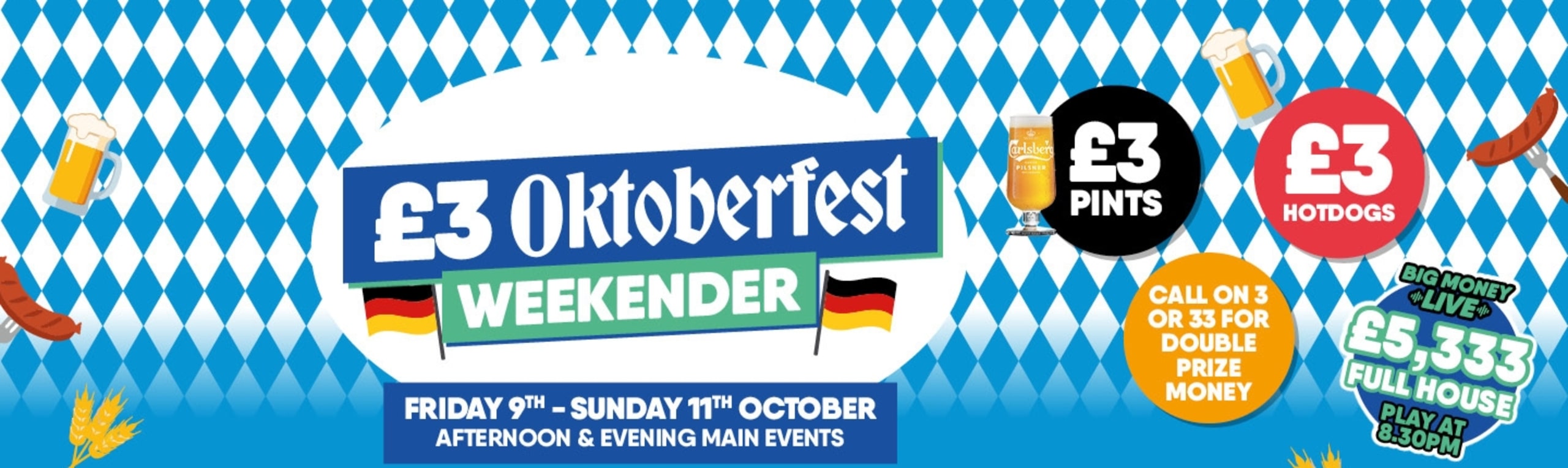 £3 Oktoberfest Weekender!