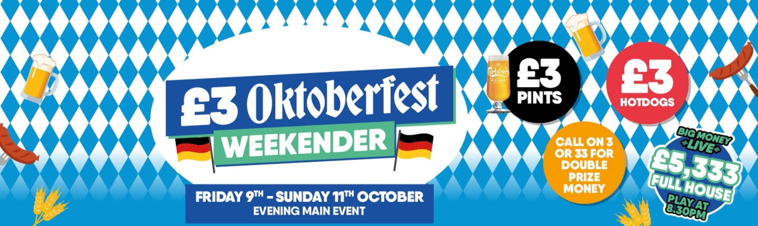 £3 Oktoberfest Weekender!