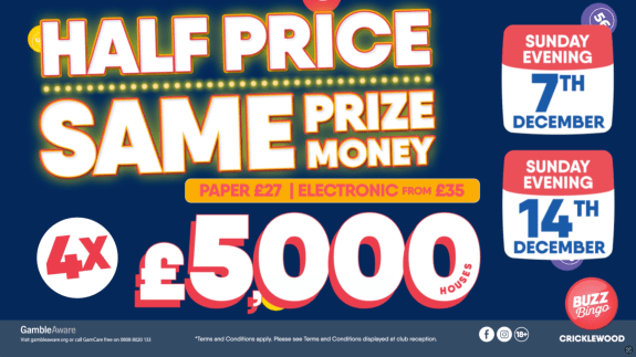 Half Price, Same Price Money!