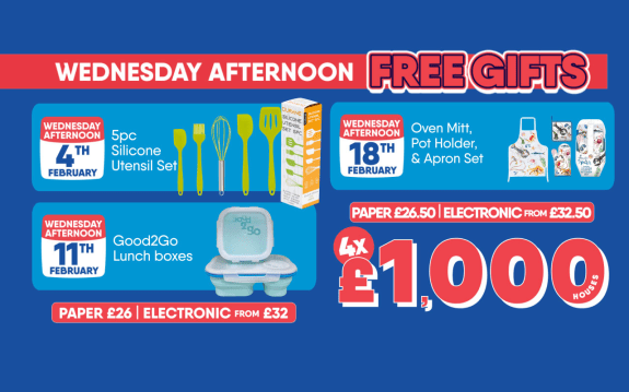 Wednesday Afternoon Free Gifts