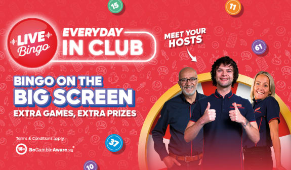 Live Bingo on the Big Screen - only at Buzz Bingo!