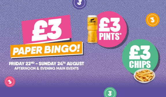 £3 Paper Bingo