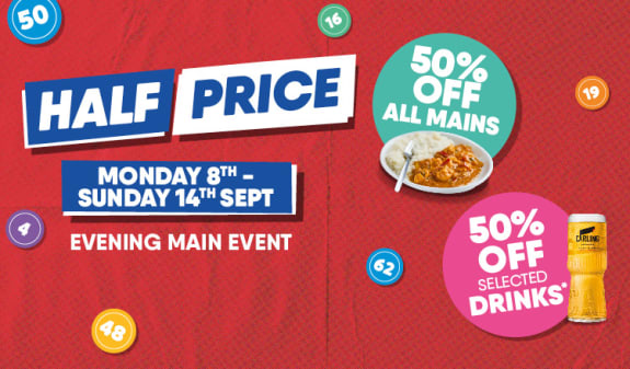 Half Price Bingo Week!