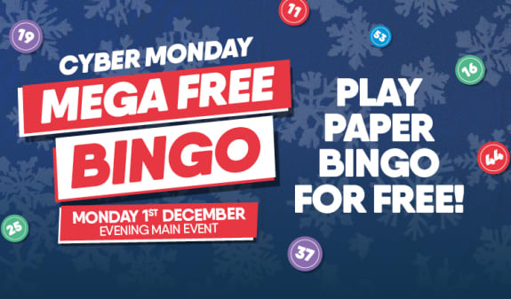 Cyber Monday Mega Free Bingo