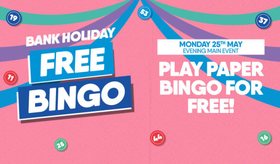 Bank Holiday Free Bingo!