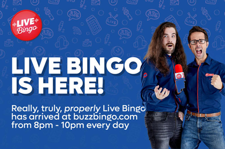 BUZZ GOES REALLY PROPERLY LIVE WITH BINGO!