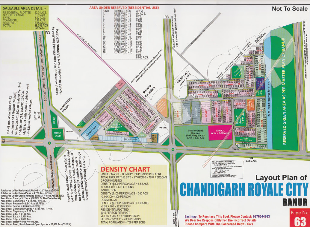 CHANDIGARH ROYALE CITY, BANUR map