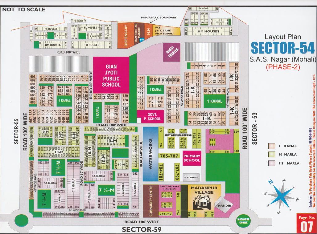 Sector 54 map
