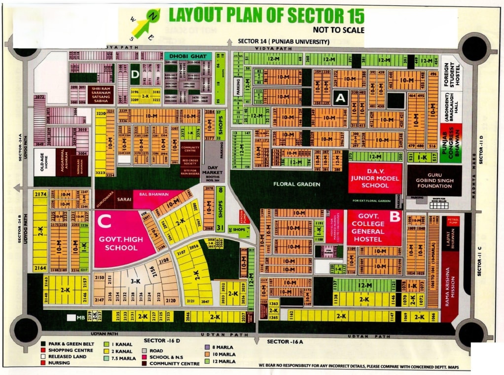 Sector 15 map
