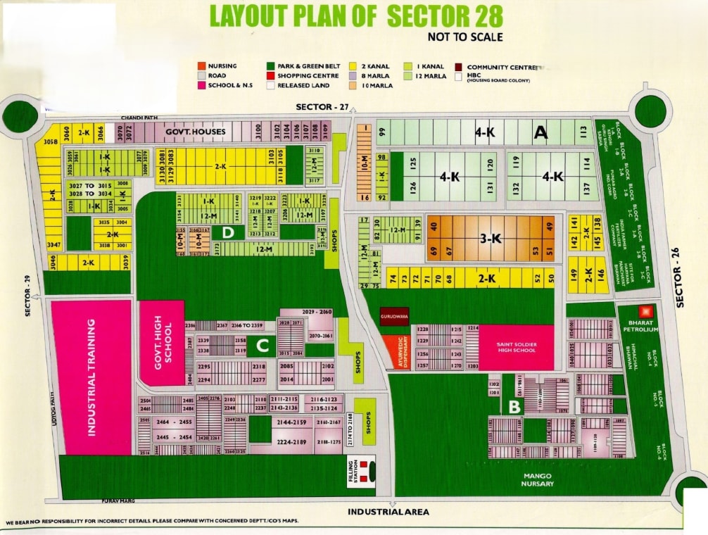 Sector 28 map