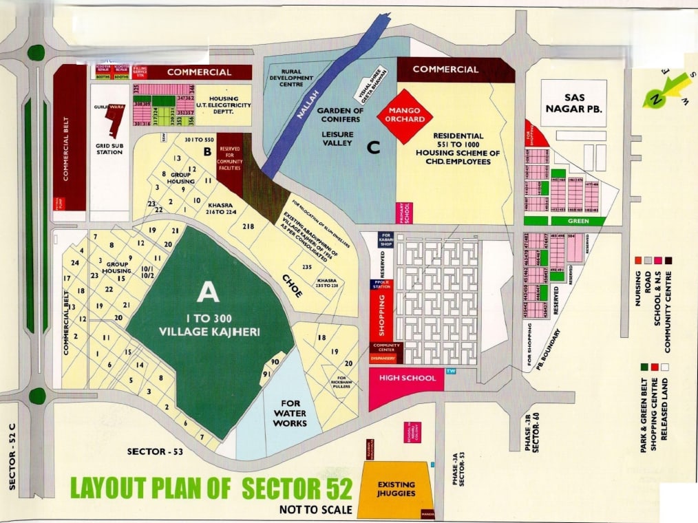 Sector 52 map