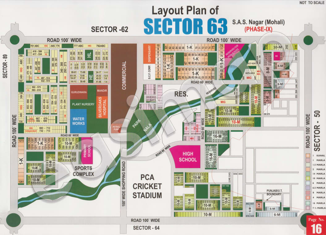 Sector 63 map