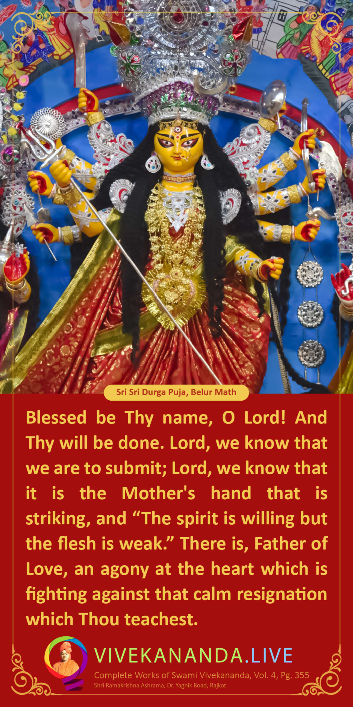 Swami Vivekananda Quote - Complete Works of Swami Vivekananda (Vol-5, Page-14) 10  Vivekananda Live