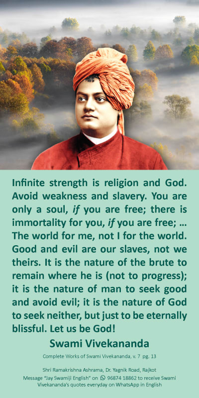 Swami Vivekananda Quote on Inspired Talks 19-25 June
