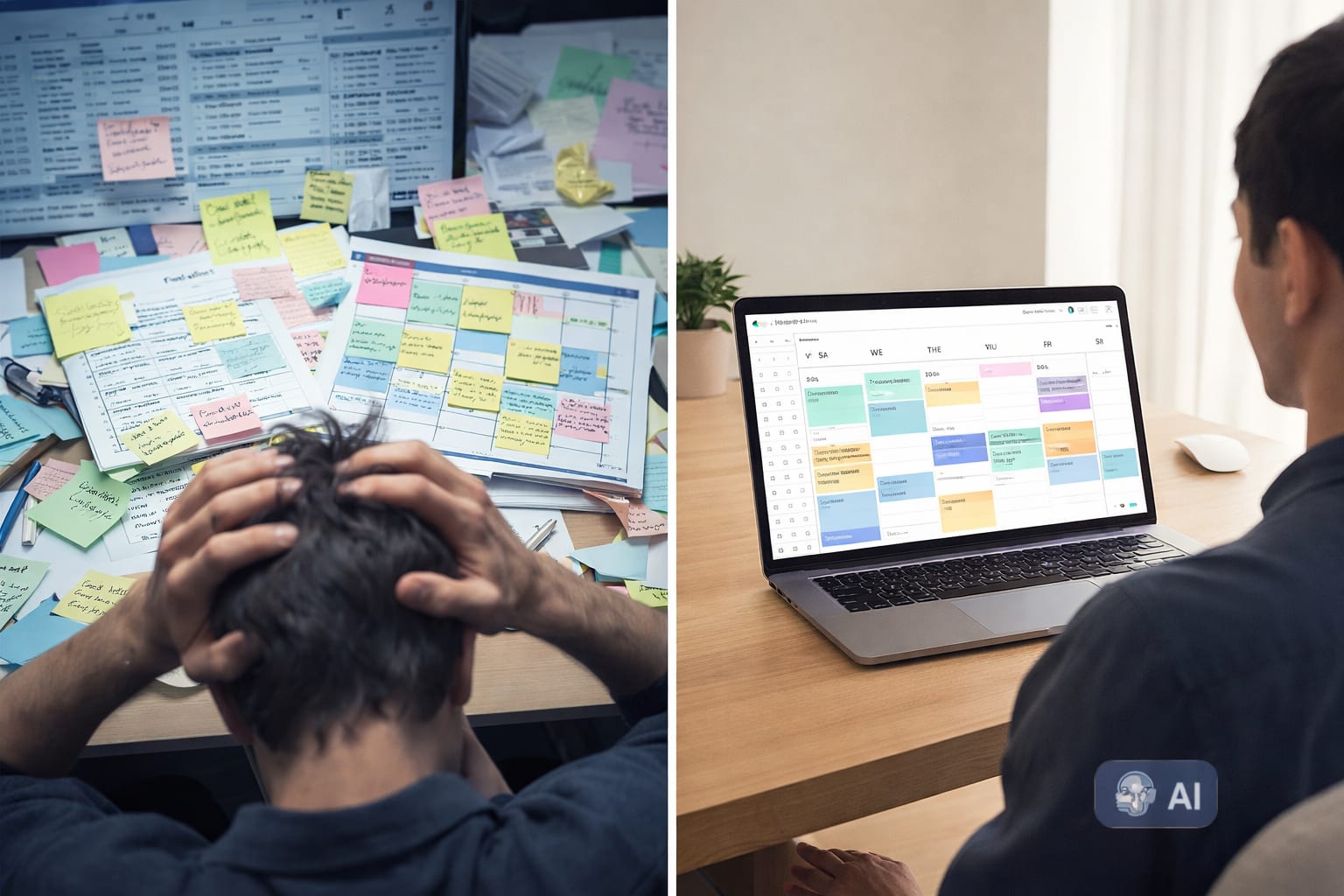 Work chaos vs. organized serenity