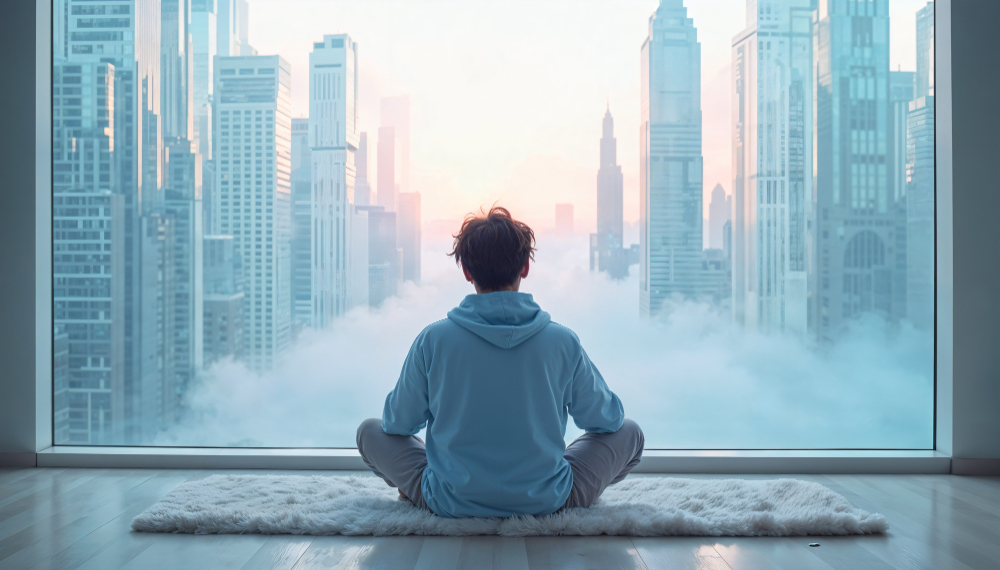 Person sitting in his Comfort Zone