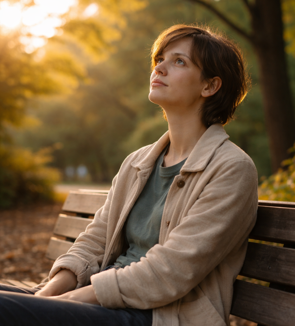 person taking break from work reflecting on boredom signals mindfully