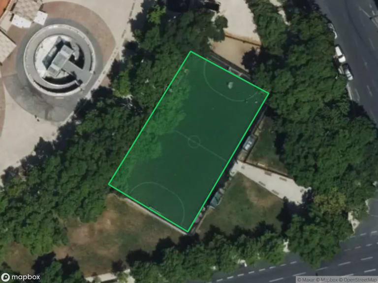 Campo Pequeno, Satellitenansicht des Platzes