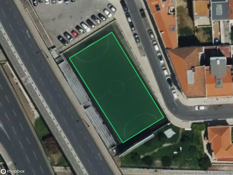 Polidesportivo do Rego, vista satellitare del campo