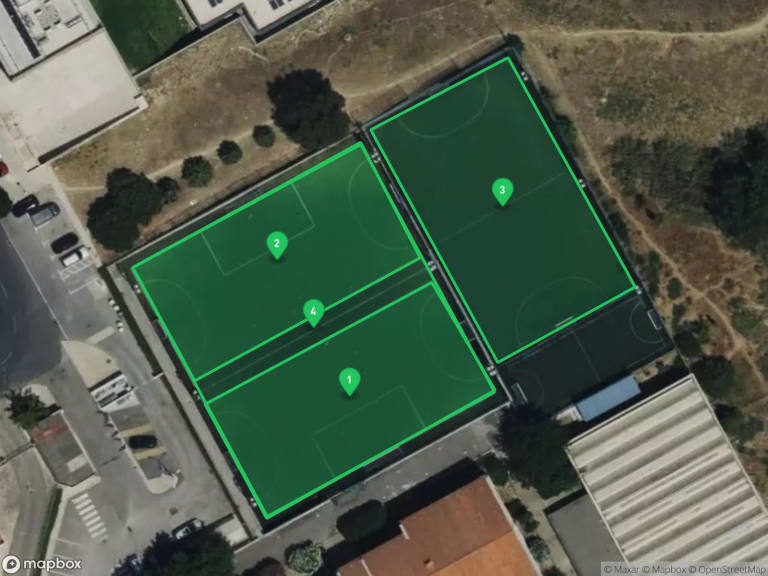 Colegio Planalto, vista satellitare di tutti i campi