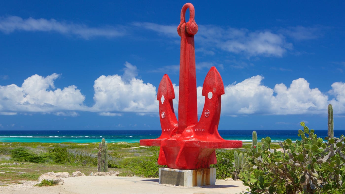 Conchi natural pool tour stop in Aruba