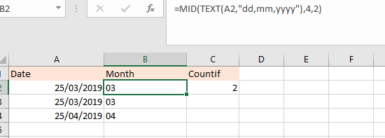 Microsoft excel 2016 - Need to total the number of cells within a date ...