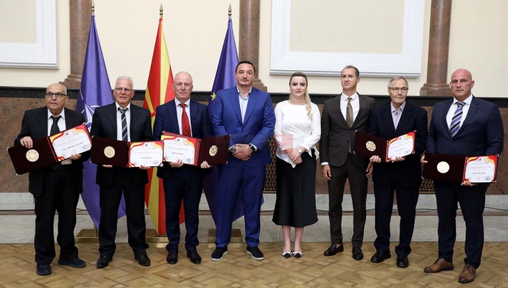 Доделени државните награди „8 Септември“ за спорт за 2026 година