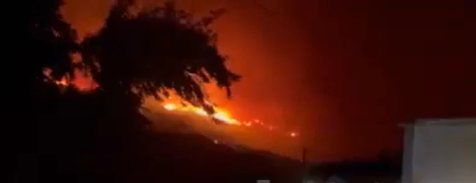 Голем пожар беснее на Крит
