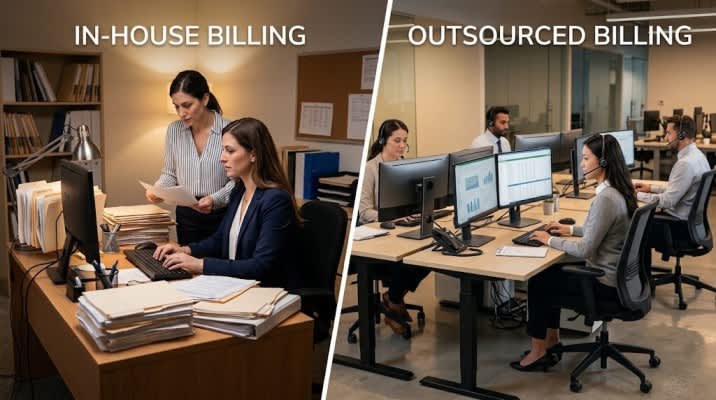 In-house vs outsourced billing