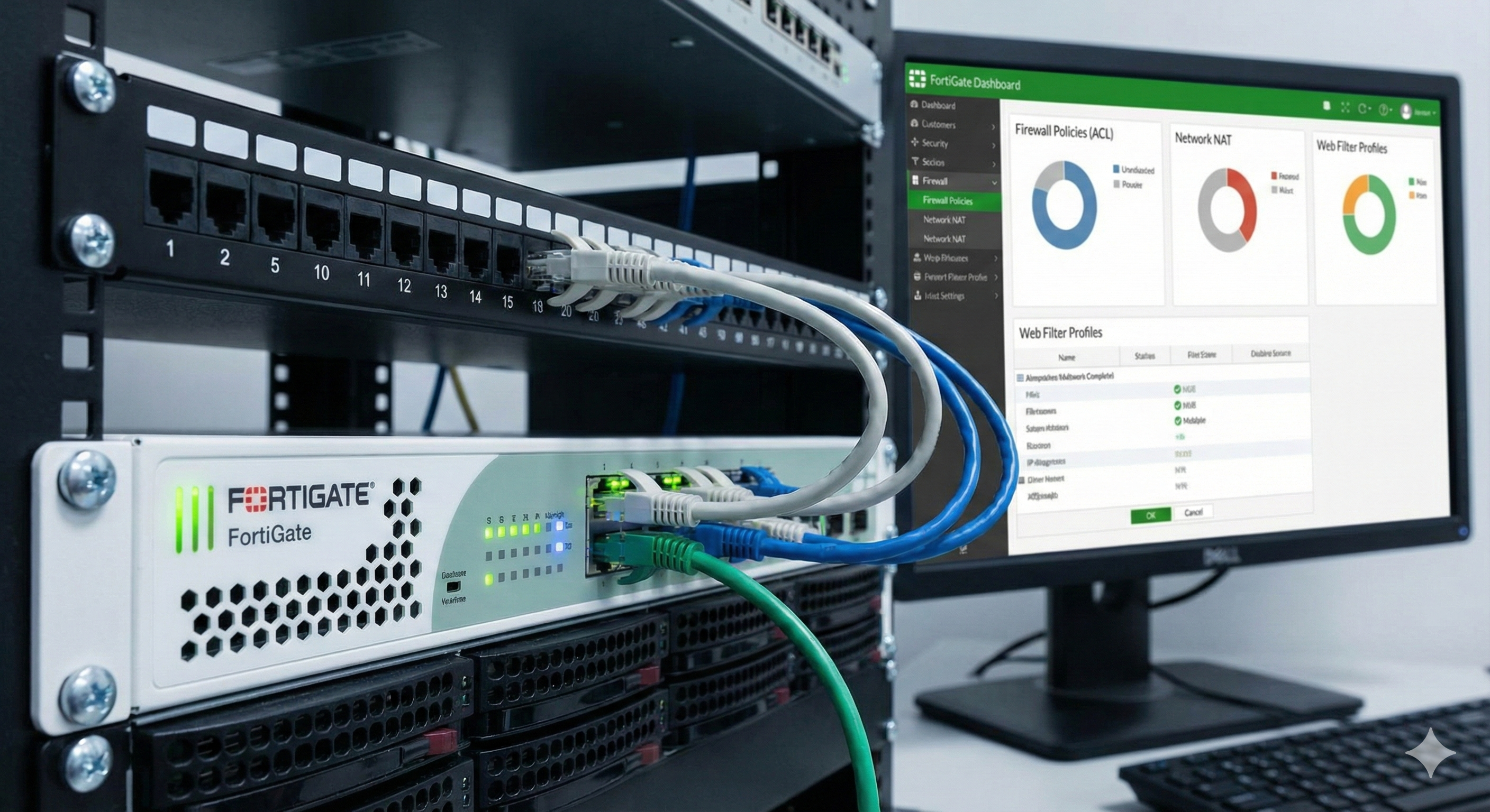 Adım Adım FortiGate Firewall Yönetimi: ACL, NAT ve Web Filtreleme