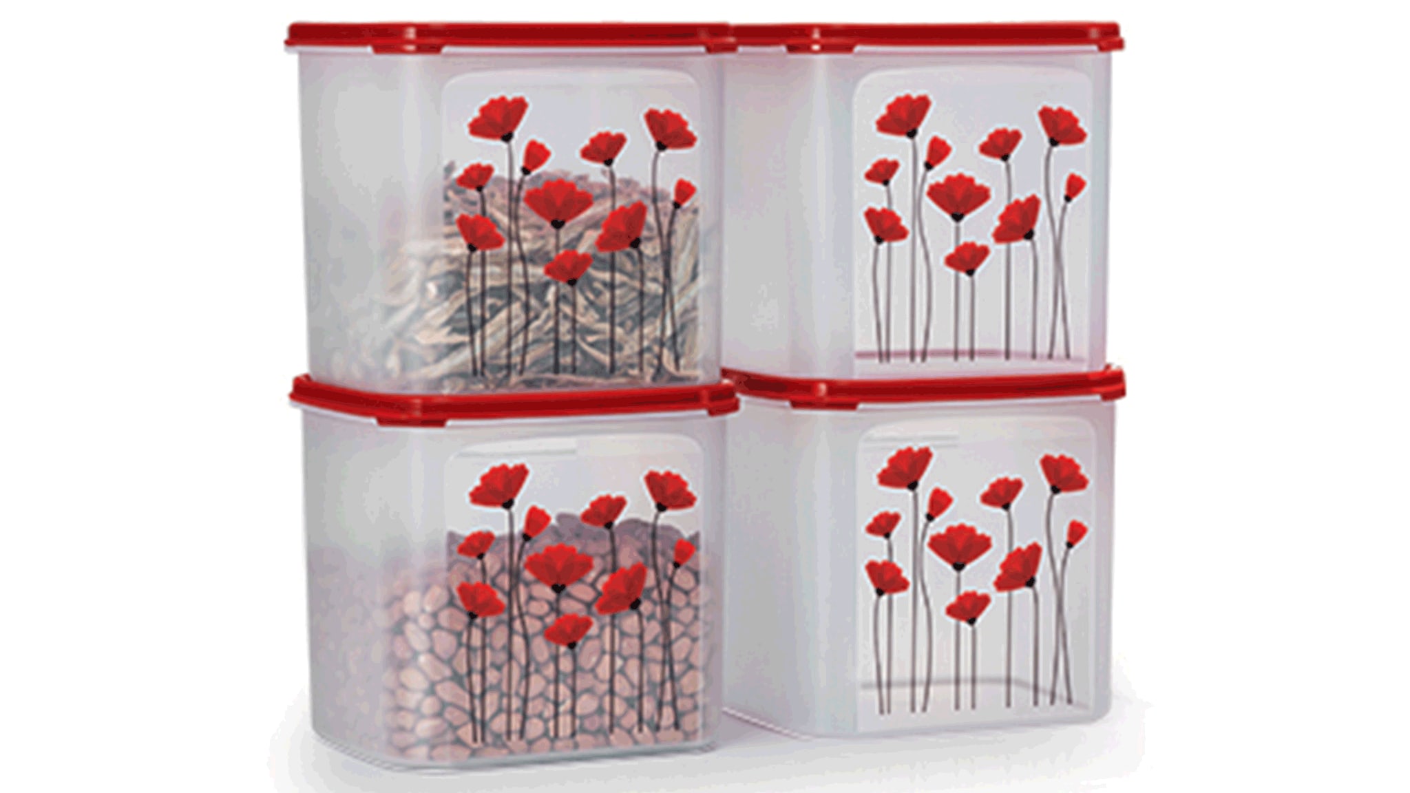 Red Poppy Garden Set