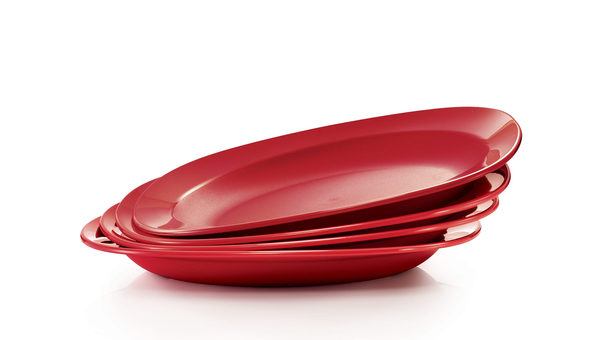 Royal Red Dining Plates (4) 390ml