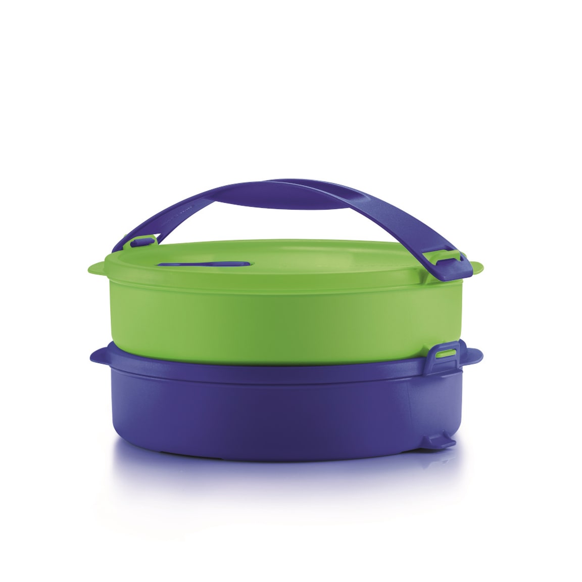 Microwave Round Click To Go - Salsa Blue