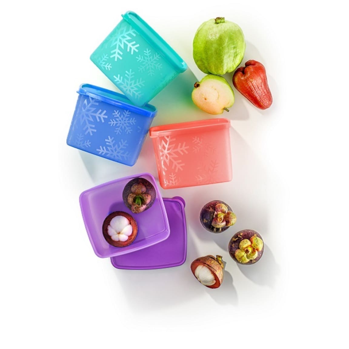 Snowflake Medium Sq Round (4) 800ml