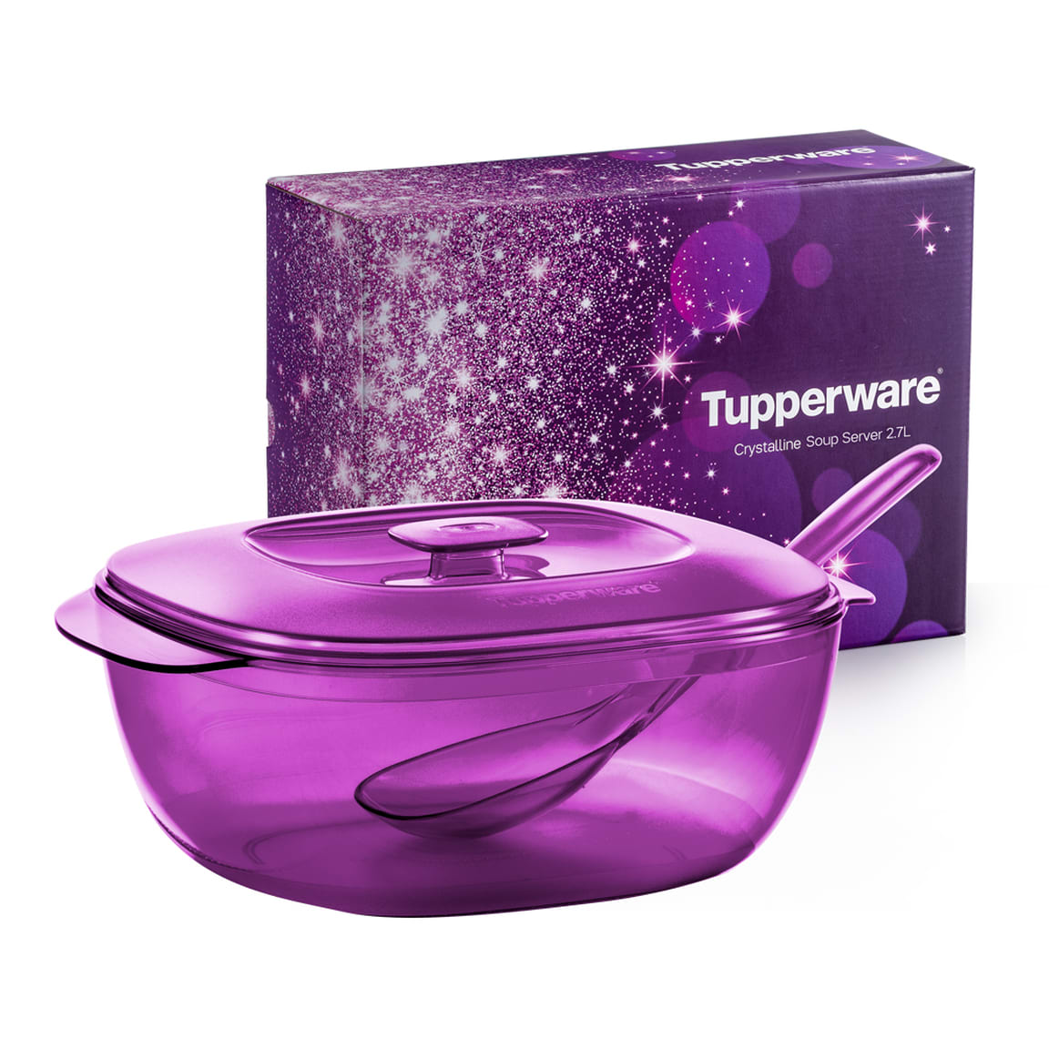 Purple Royale Crystalline Soup Server (1) 2.7L