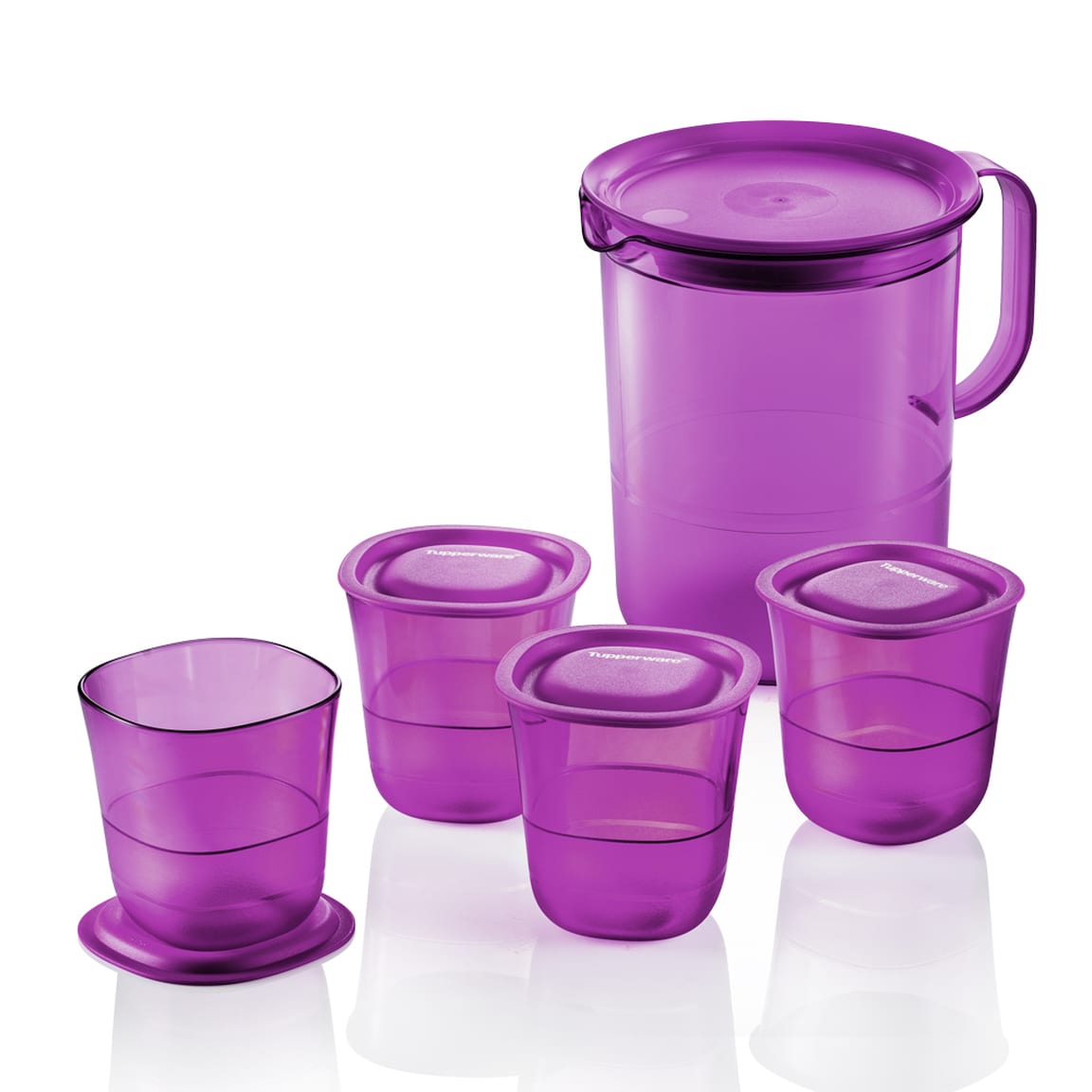 Purple Royale Crystalline Drinking Set