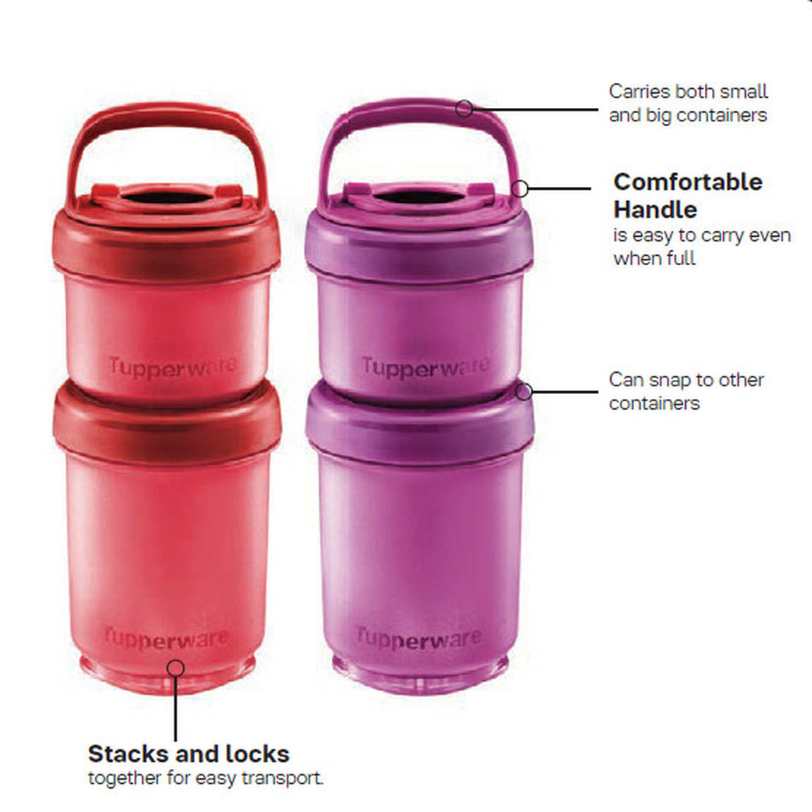 Twist N Snack Duo Set Tupperware Plus