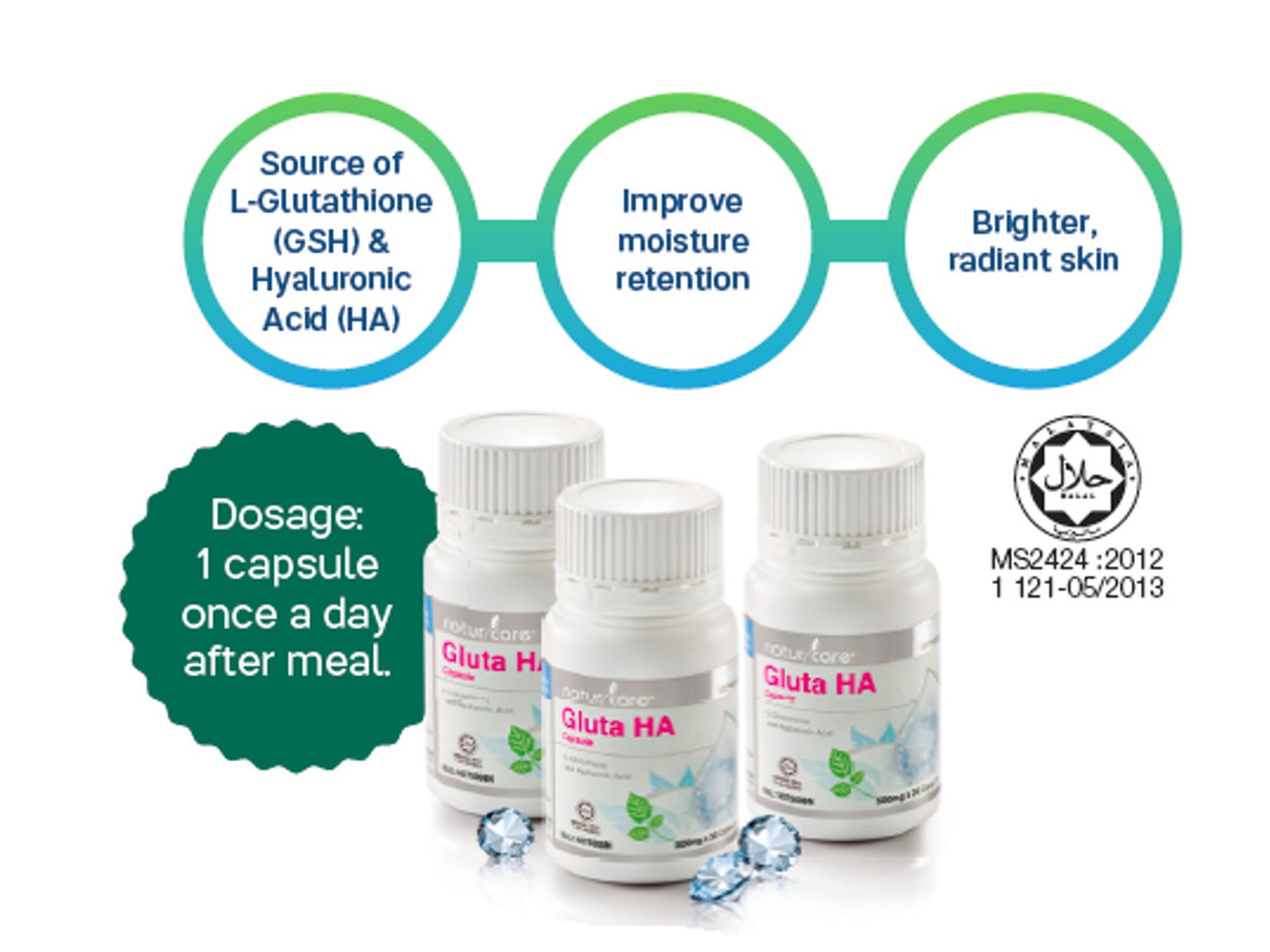 Gluta HA Triple Set (3) 30 vegecaps