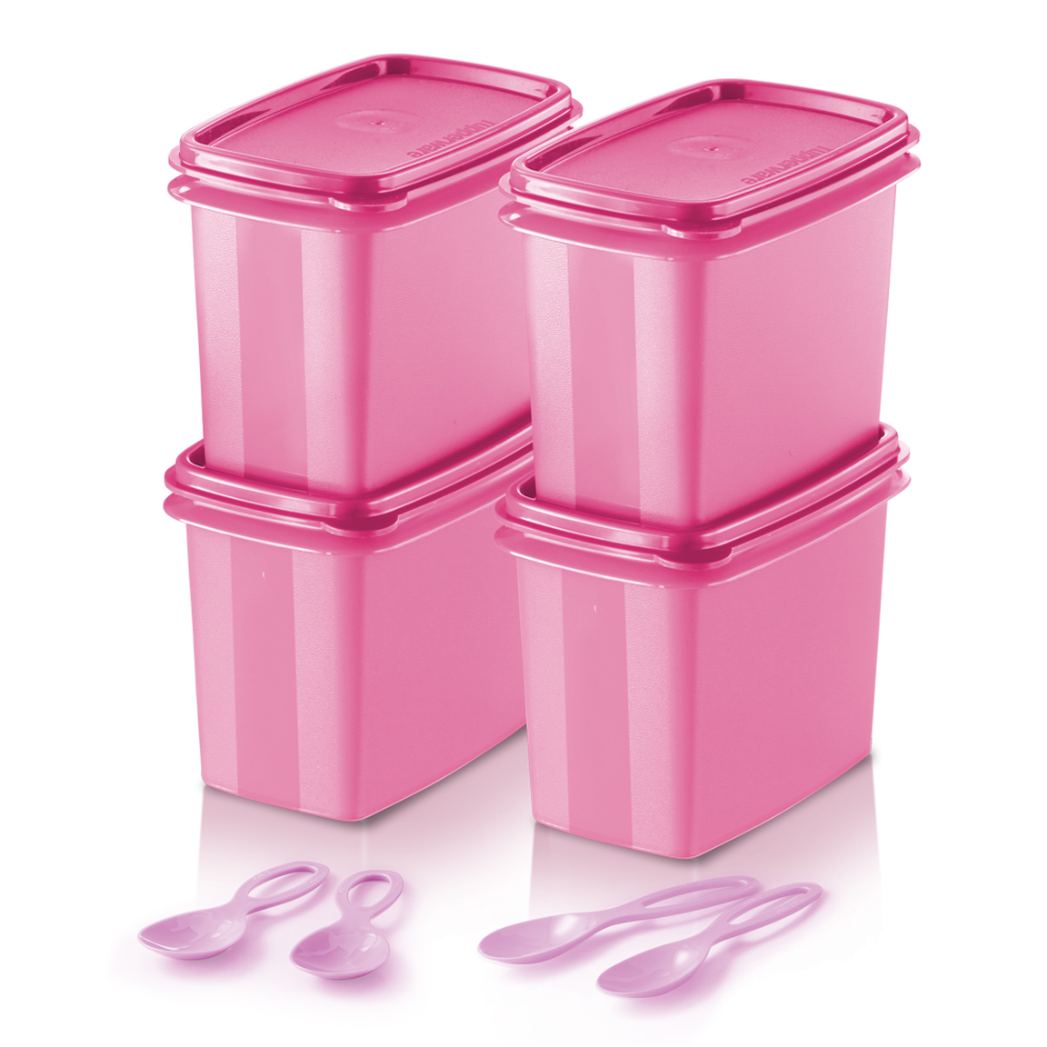 保存容器・ケース Tupperware MM Oval Pink Big Set Tupperware MM Oval Pink Big Set