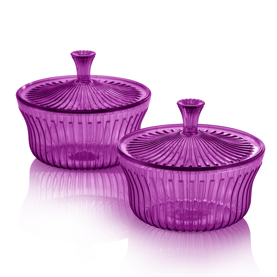 PWP: Purple Royale Crystalline Small Server (2) 600ml | Tupperware Plus
