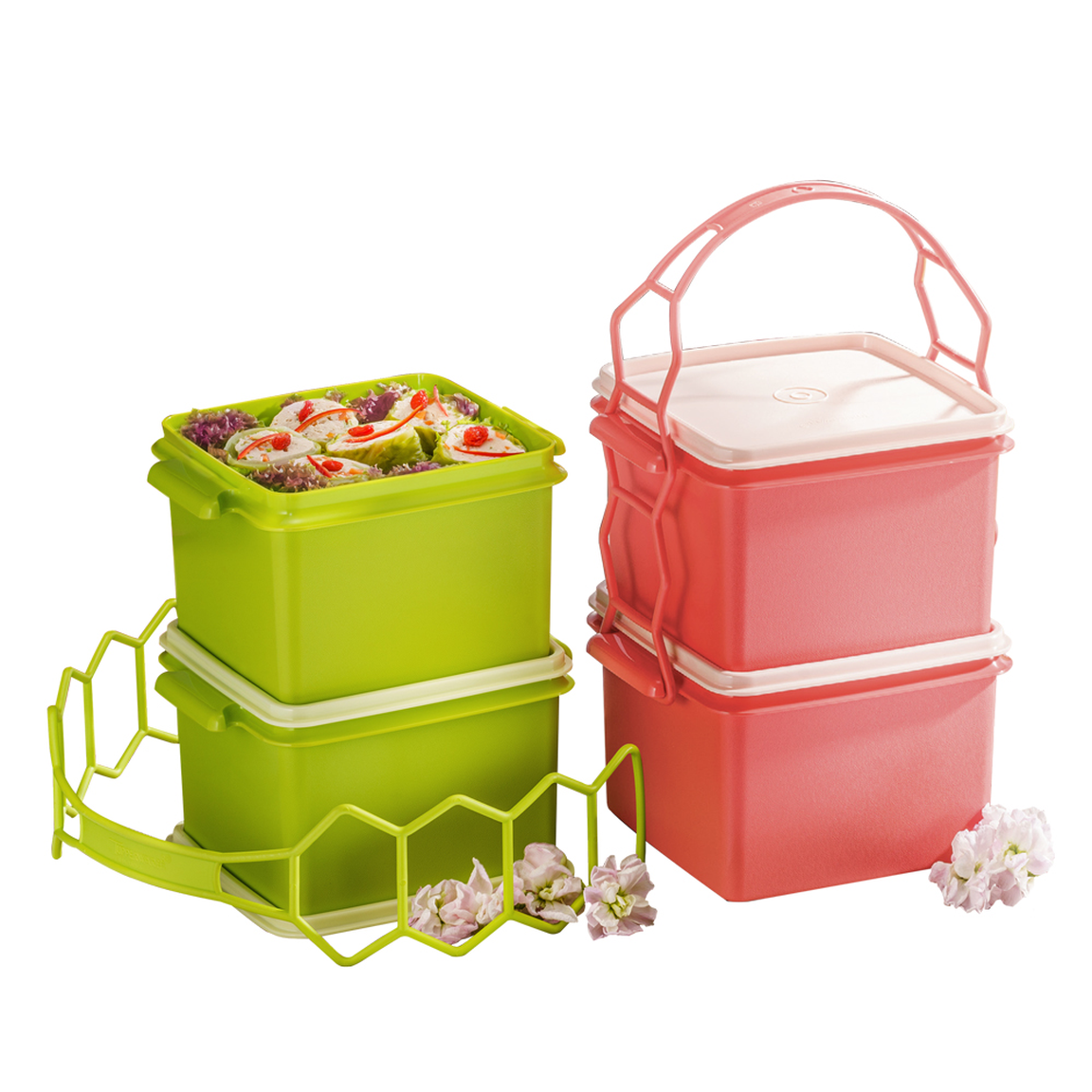 Tupperware Smart Storer Square Container 2.5l 2pc