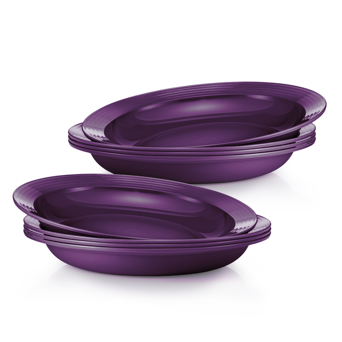 Purple Royale Deep Plate (8) 550ml | Tupperware Plus