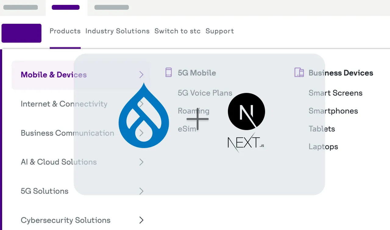 Drupal + NextJS: Telecom B2B Portal